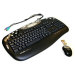Wireless Optical Mouse and Wired Keyboard Combo with English/Chinese Character