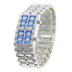 item 9688 1 250 Deal: Iron Samurai Inspired Blue LED Watch