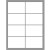 Laser / Inkjet 8-Up , Matte 4 x 2 1/2 White Name Badge Label Compatible to Avery 5395