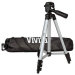 50" Vivitar Aluminum Camera Tripod w/Bubble Level & Carrying Case (Silver/Black)