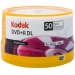 Kodak DVD+R 8X 8.5GB Dual Layer Logo Branded Blank Media Discs in Cake Box (50 Per Spindle)