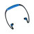 Sports MP3 Digital Music Player Headset with TF Card Reader (Blue/Black)