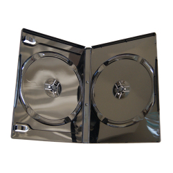 Premium Grade 14mm Double Shiny Black DVD Case - 100% New Material