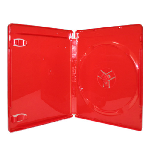 10 New Red 10.4mm Single Cd Jewel Case W Tray, Assembled, Ra