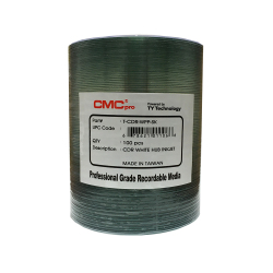 White Inkjet Hub Printable 52X CD-R Media in Plastic Wrap