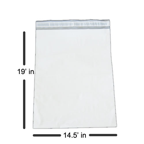 500 14.5X19 White Poly Mailer Self Sealing Shipping Envelopes Bags PM#7
