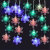 9' USB Powered Snowflake Light Chain w/Color Changing LEDs