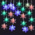 9' USB Powered Snowflake Light Chain w/Color Changing LEDs