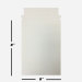 Rigid Stay Flat White Self-Seal Cardboard Mailer 6 x 8 Inches