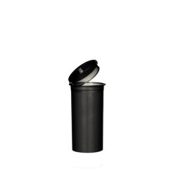 13 dram Child Resistant Pop Top Bottle (Black)