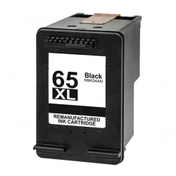 HP N9K04AN / HP 65XL Remanufactured High Yield Black Ink Cartridge