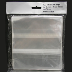10.4mm Jewel Case with Resealable Flap OPP Plastic Bag