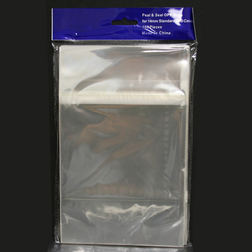 500 OPP Resealable Plastic Wrap Bags for Slim 5.2mm CD Jewel Case Peal & Seal 