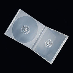 Double CD/DVD Clear Plastic Case