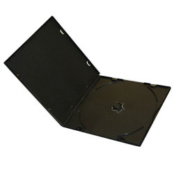 5.2mm Slim Single Black PP Poly VCD Case With Sleeve