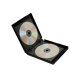 12 Discs 26mm Multi Pack Black Poly Plastic CD/DVD Case