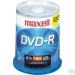 Maxell Logo Branded DVD-R 16X Blank Media Discs in Cake Box