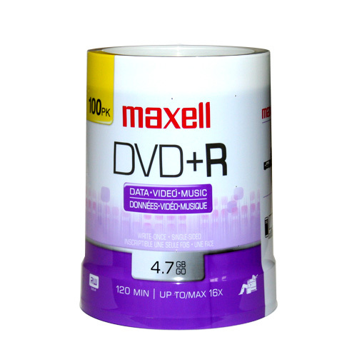 Maxell (639016) 16X DVD+R Sliver Branded Blank Discs