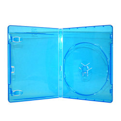 12MM Single Blu-Ray Premium DVD Cases with Blu-ray Logo