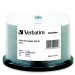 Verbatim DataLifePlus White Inkjet Printable with Hub Logo 52x CD-R Media in Cake Box