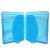 22mm Clear Blue 6 Discs Blu-Ray DVD Case with 2 Tray and Licensed Blu-Ray Logo