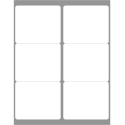 Laser / Inkjet Matte 4" X 3 1/3" White Shipping Label Compatible to Avery 5164, 5264 and 8164
